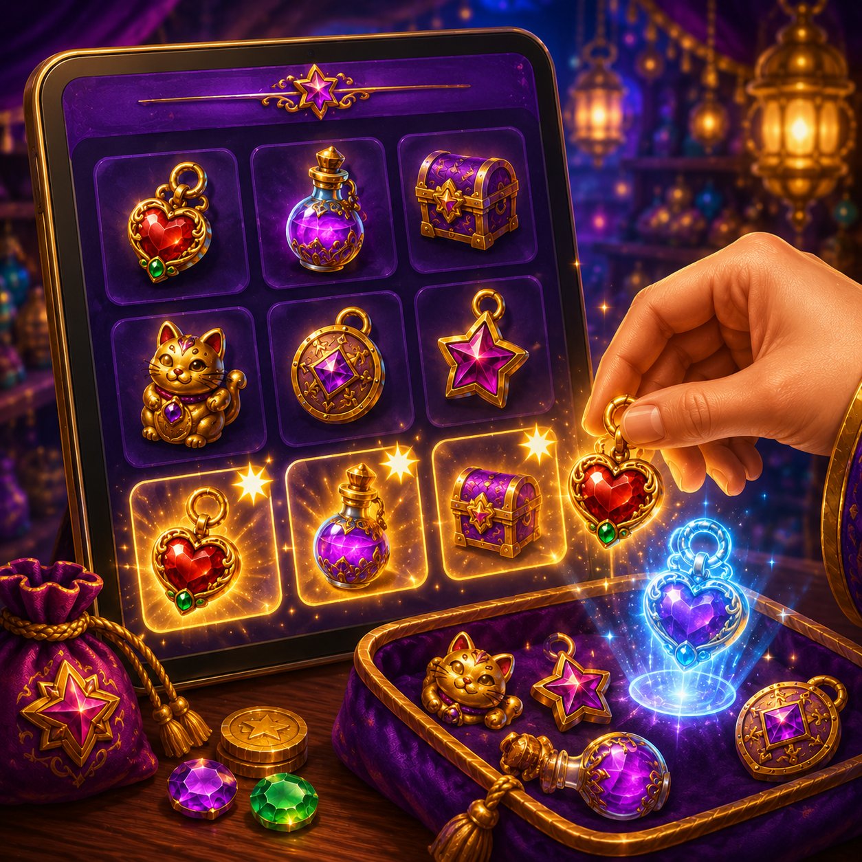 Claim unique charms daily