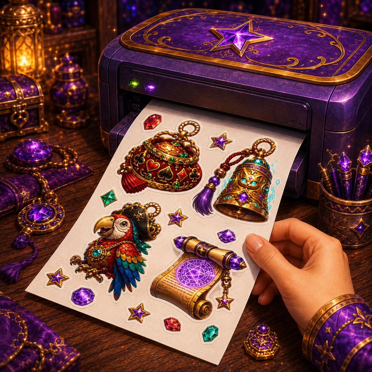 Complete your theme and print stickers